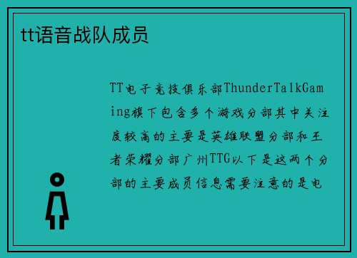 tt语音战队成员